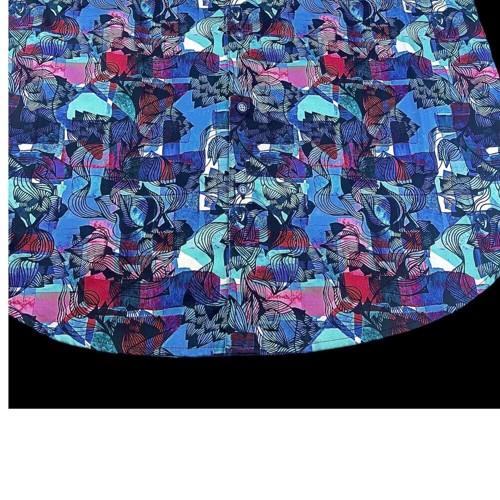 NWT Robert Graham L Barley Multi Color Short Sleeve Shirt $188 - Picture 5 of 13